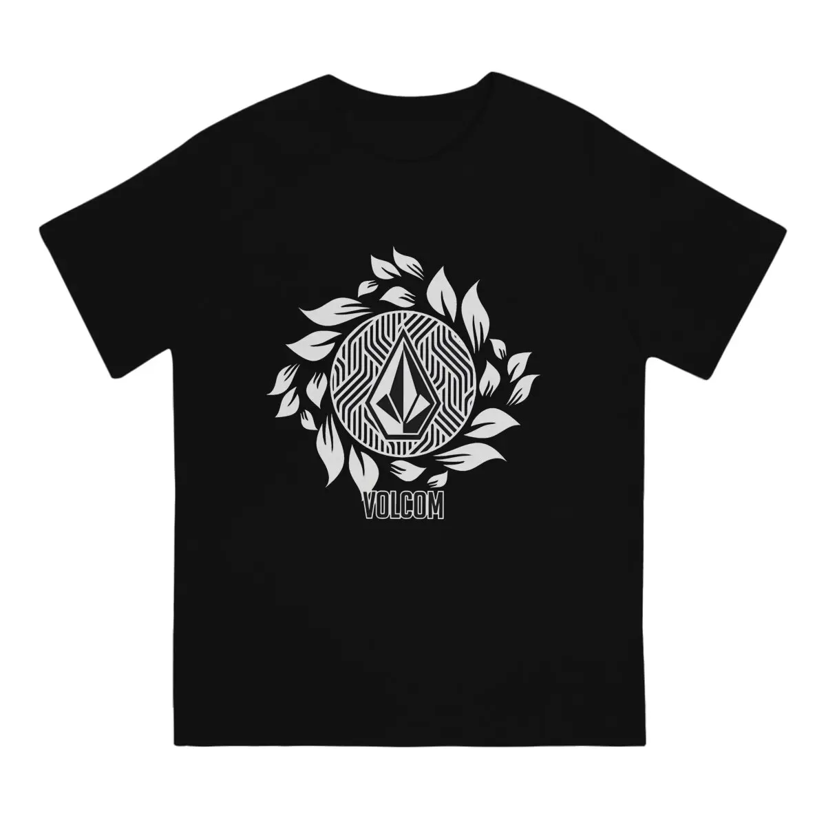 Leaf Man's TShirt Volcom O Neck Short Sleeve Fabric T Shirt Funny High Quality Gift Idea