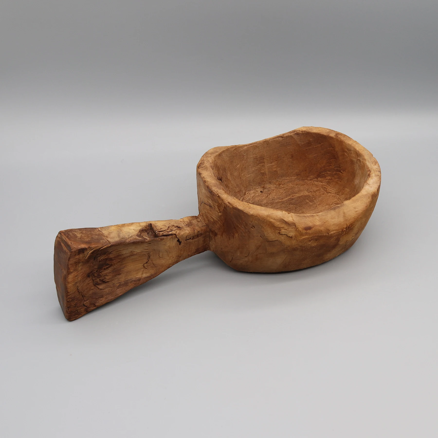 

Old Wooden Scoop, Plant Pot, Home Decoration