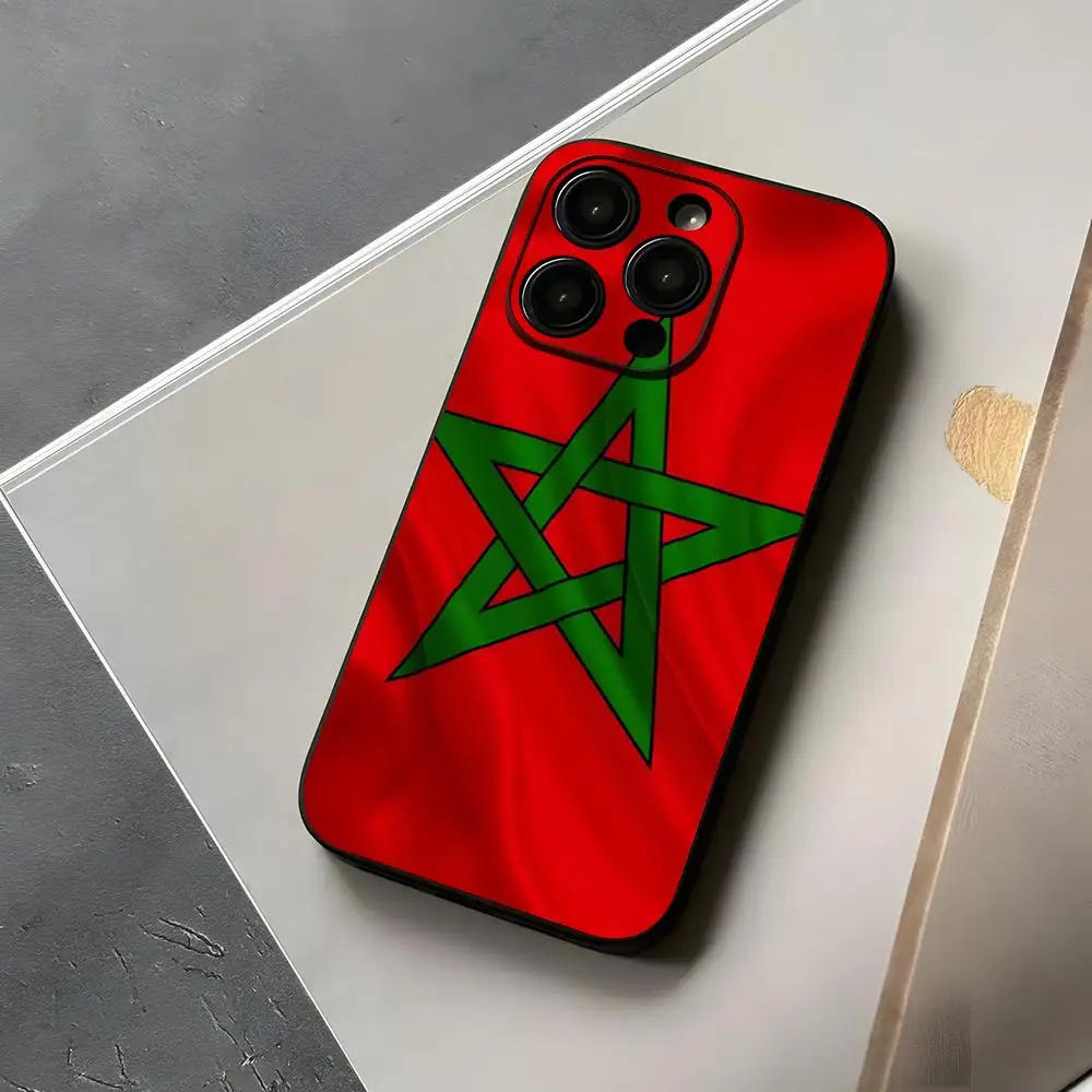 Morocco Flag Moroccan Unique Phone Case For iPhone 15 14 12 13 11 Pro Max Mini X XR XS Max 7 8 Plus Cover