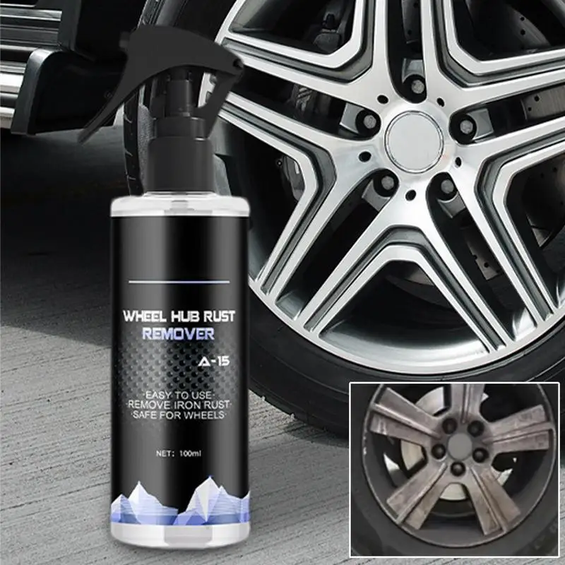 Rim Cleaner Spray Auto Tire Cleaning Agent Automotive Wheel Care Car Detailing Accessories Safe Wheel Degreaser For Aluminum