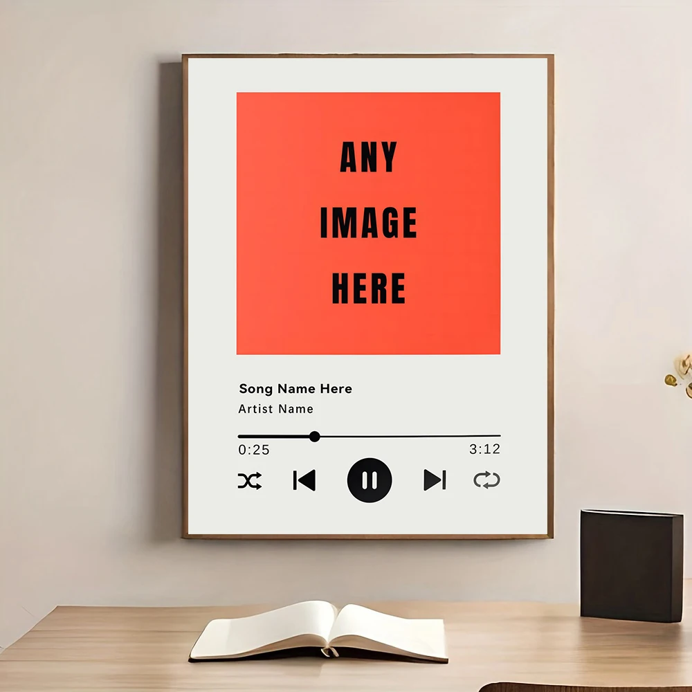 Custom Song Poster Music Wall Art Album Cover Print Music App Poster Choose Any Song Album Art Personalized Unique Ideal Gifts image 2