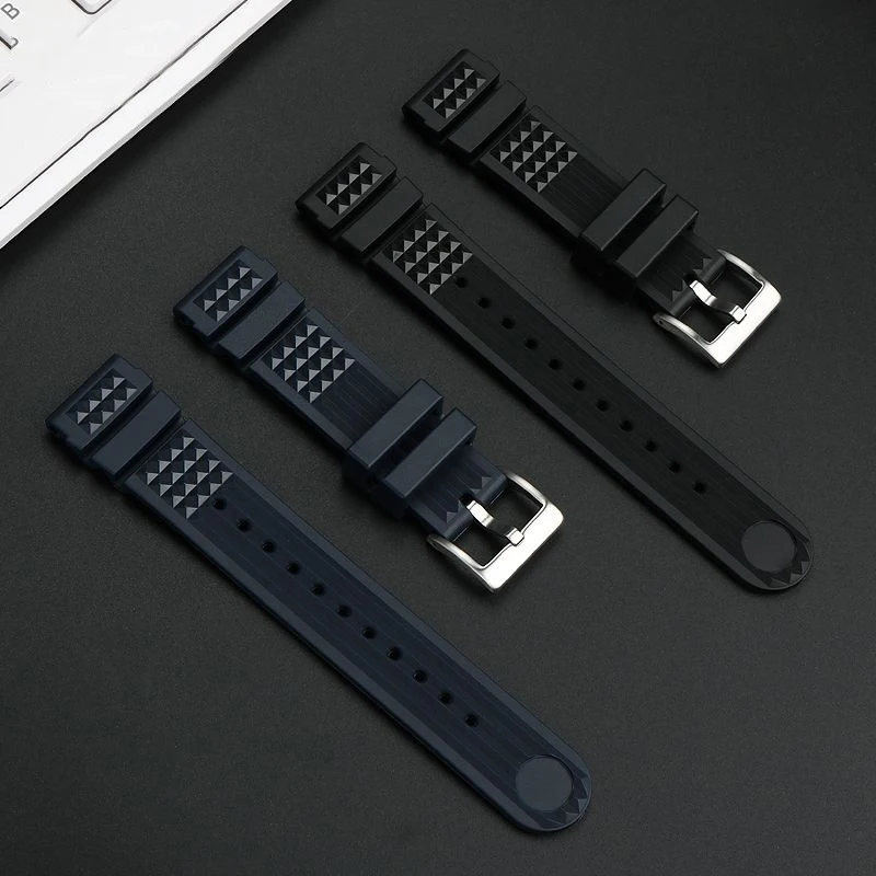 Soft rubber strap for Seiko replica SLA017J1 SLA037J1 SLA039 Casio Swordfish Citizen waterproof silicone chain Watchband 20 22mm