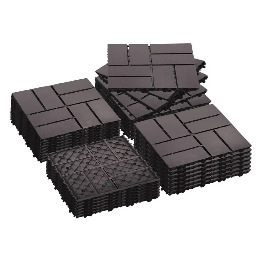 

Пластиковые модульные плитки для террасы PCS 12x12, водонепроницаемые напольные плитки для использования внутри и снаружи помещений, для балконов, задних дворов, садов и бассейнов