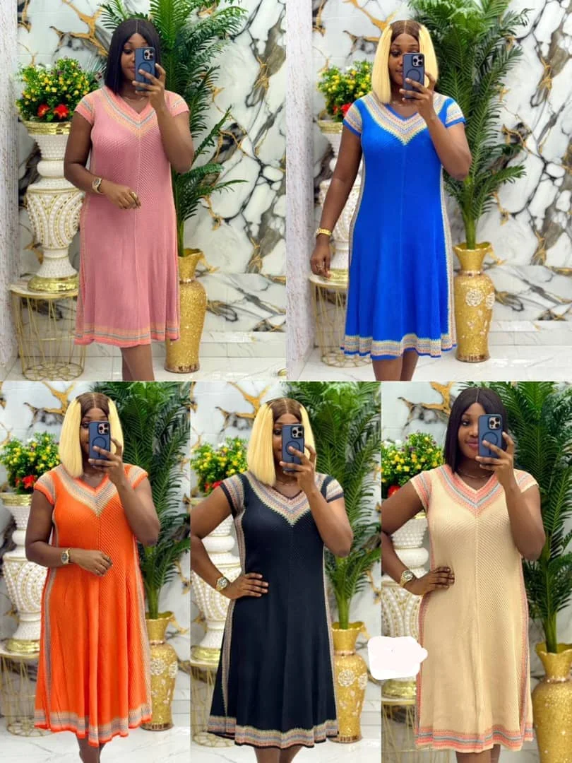 

2025 Ethnic Style Simple Pleated Dress High Elasticity Fat Mm Color Matching Temperament Travel Versatile Long Dress Women