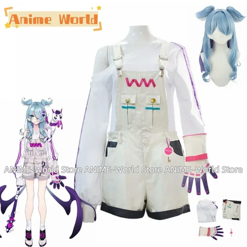 

《Нестандартный размер》Nijisanji Elira Pendora Косплей Костюм EN LazuLight Vtuber Sky Dragon Одежда Виртуальный парик YouTuber Sun Dragon