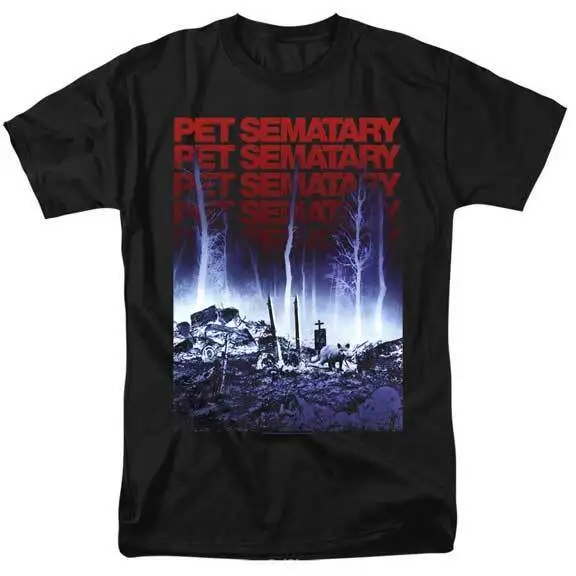 Pet Sematary Movie Name Repeat Spooky Chuch Leaving Cemetary Men's T Shirt