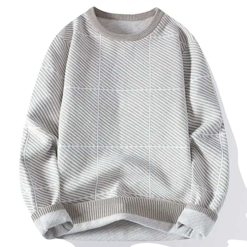 

2023 Autumn/Winter Men's Casual Sweater Loose Round Neck Pullover