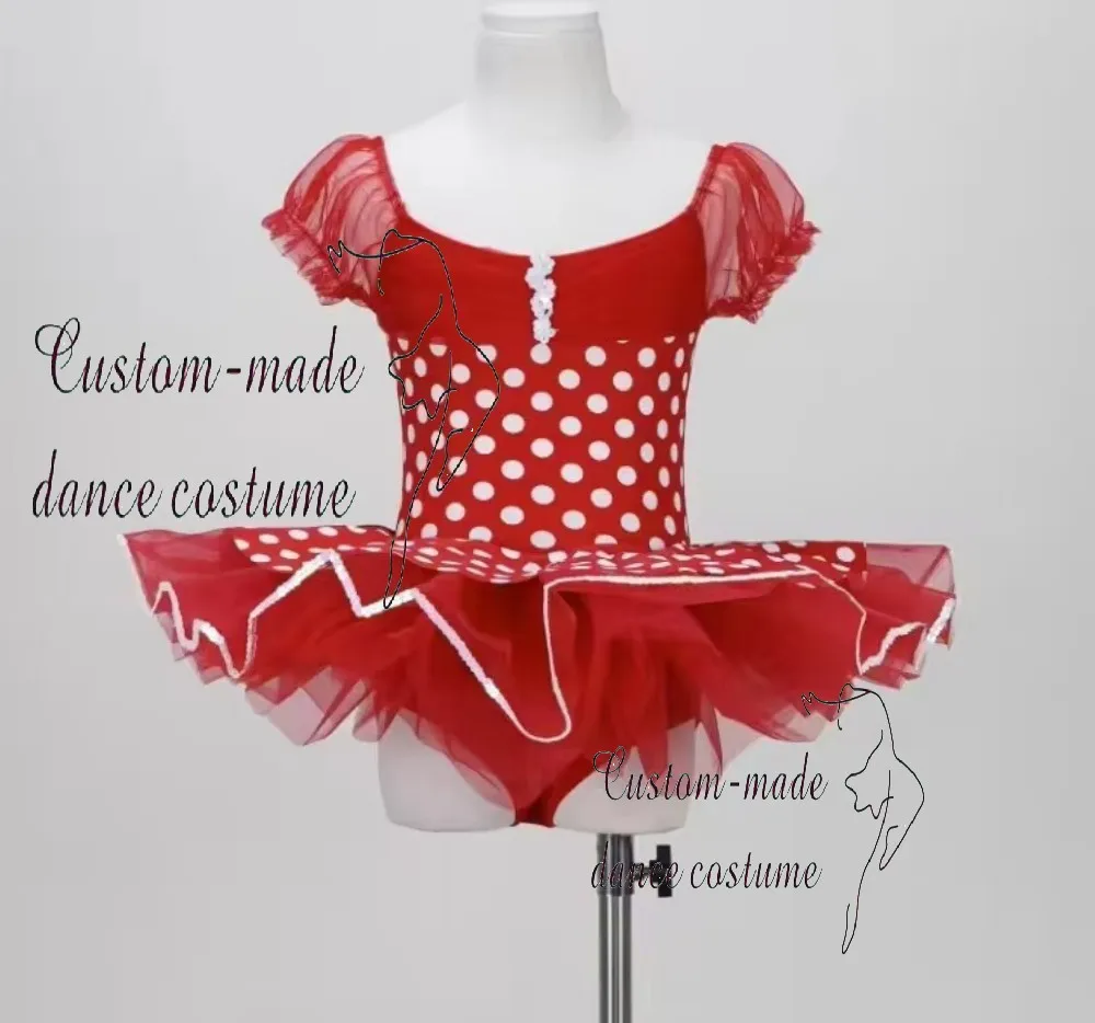 

Sequin ballerina fairy-tale ball costume for girls, suitable for dance, gymnastics, and ballet, featuring a leotard with a short