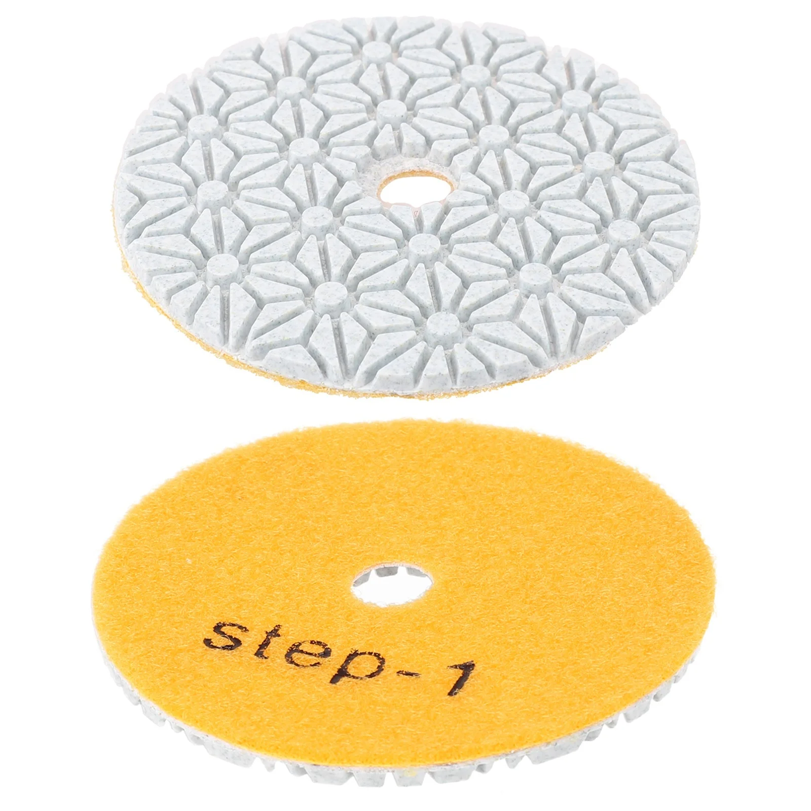 Dry/wet Grit Polishing Pad Diamond Granite Polishing Tool 100mm 1PC 3 Step Polishing Pads 4 Inch 4 Inch (100mm)