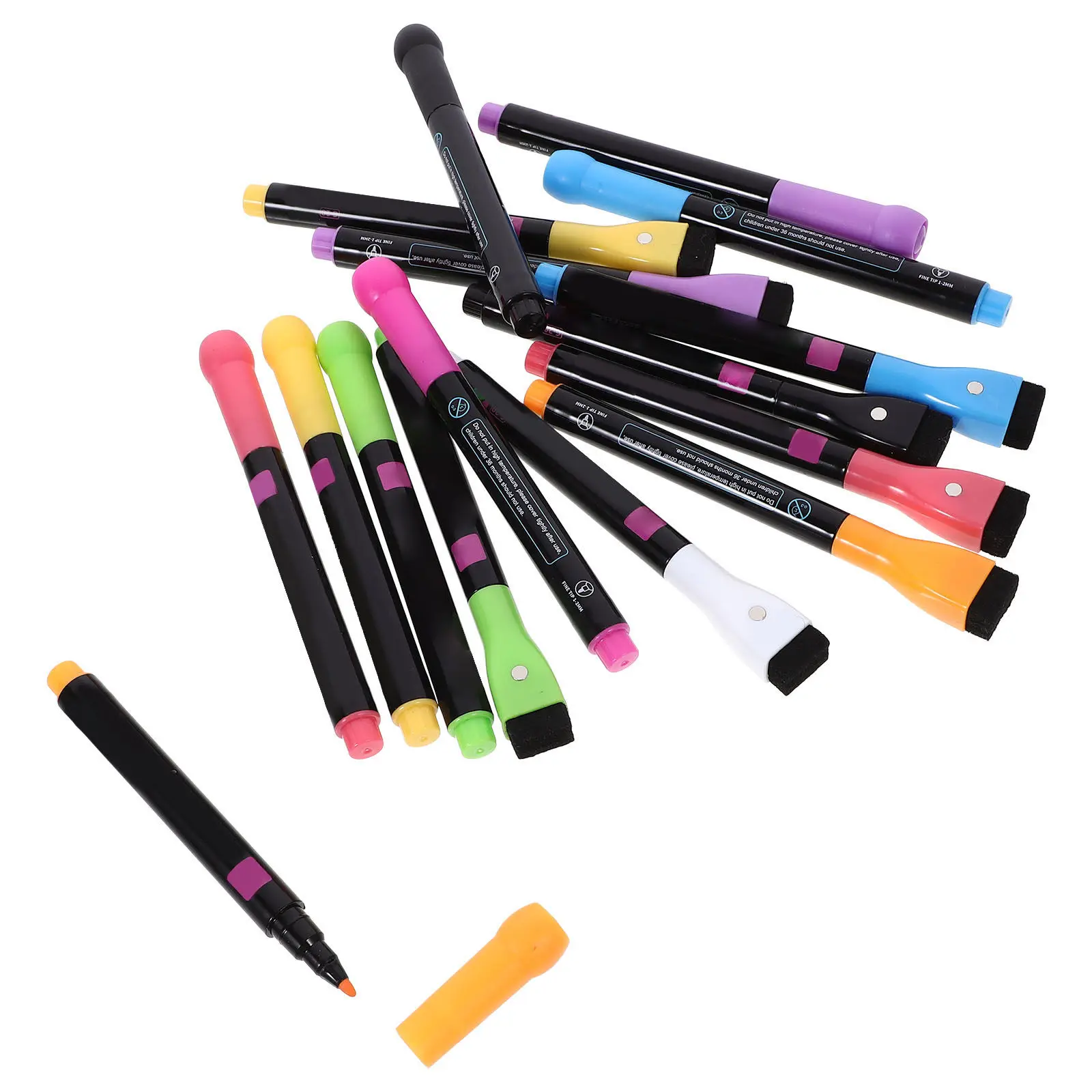 

16Pcs LED Board Chalk Markers Portable Liquid Chalk Pens Erasable Blackboard Writing Pens for School Kindergarten Advertising