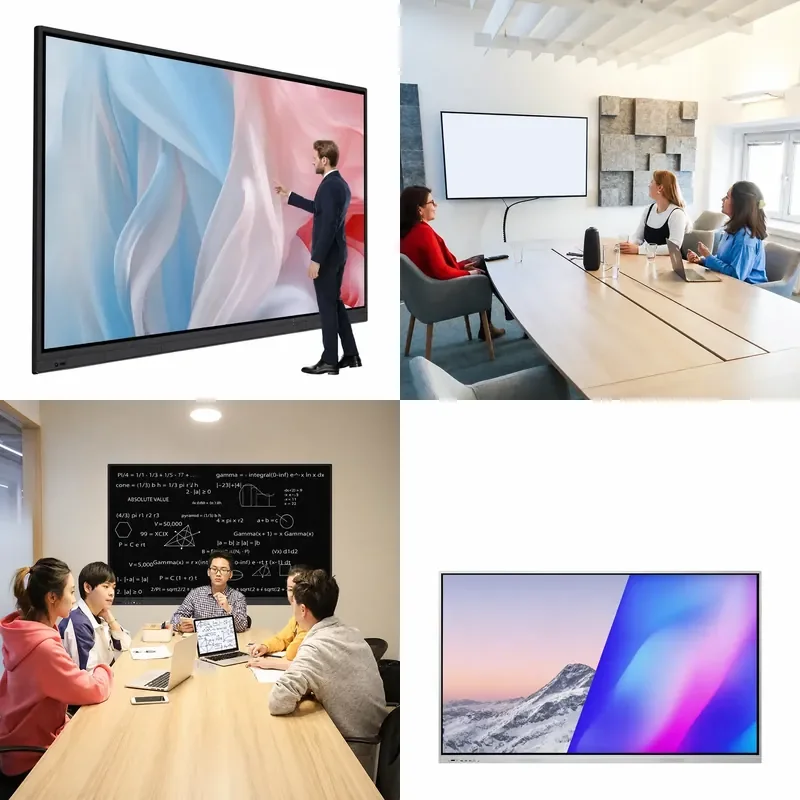 Factory Price 4K 55 65 75 85 86 98 115 Inch Android OPS Touch Screen Digital Whiteboard Smart Board Interactive Whiteboard