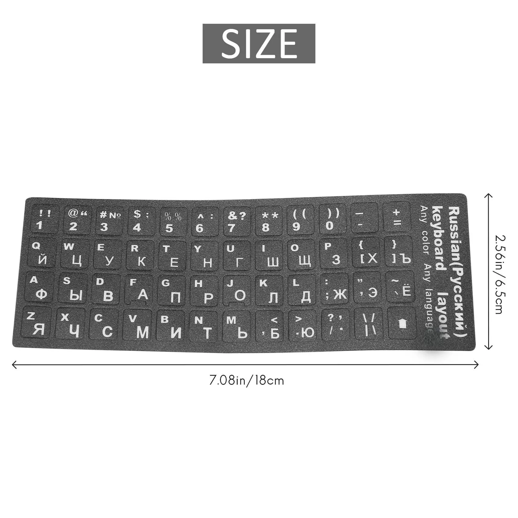 ملصق لوحة مفاتيح الحروف الروسية لأجهزة الكمبيوتر المحمول والكمبيوتر المكتبي وأغطية لوحة المفاتيح ملصق روسيا
