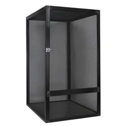 Reptile Pet Housing Chameleon Lizard Snake Aluminum Detachable Screen Cage Ventilated Breathable Reptile Terrarium