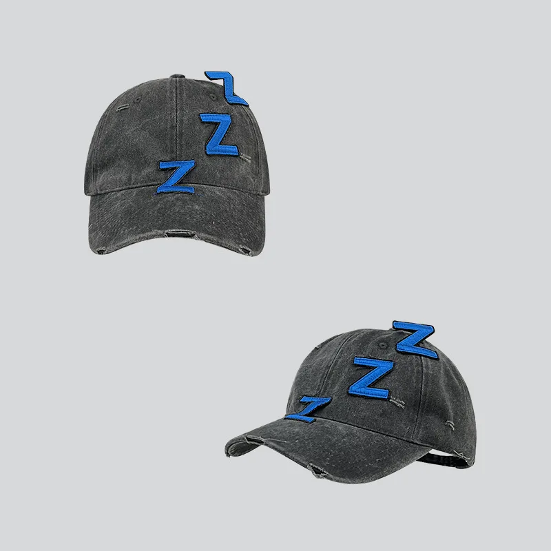

2026 Fashion Niche Y2k Personality Letter Embroidery Hot Girl Destruction Baseball Cap Men Women Wash Graffiti Hip Hop Shade Cap