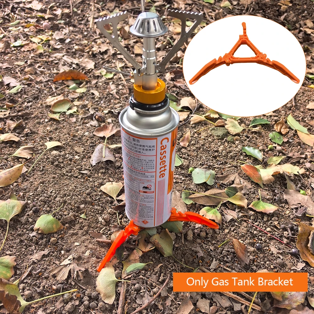 مثبت علبة الوقود لمواقد التخييم صغيرة قابلة للطي للتخييم والتنزه والطبخ خزان الغاز موقد حامل خرطوشة علبة ترايبود #5