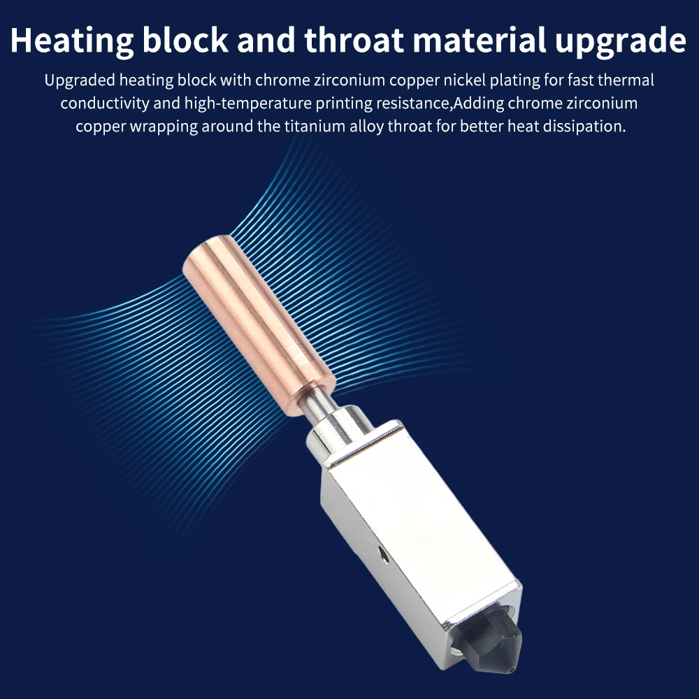Para QiDi X plus 3 / X max 3 Kit Hotend mejorado Impresión resistente a altas temperaturas Soporte estable para impresión rápida