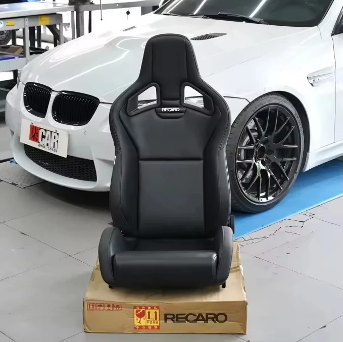 

Leather bucket seat adjustable sports car seat