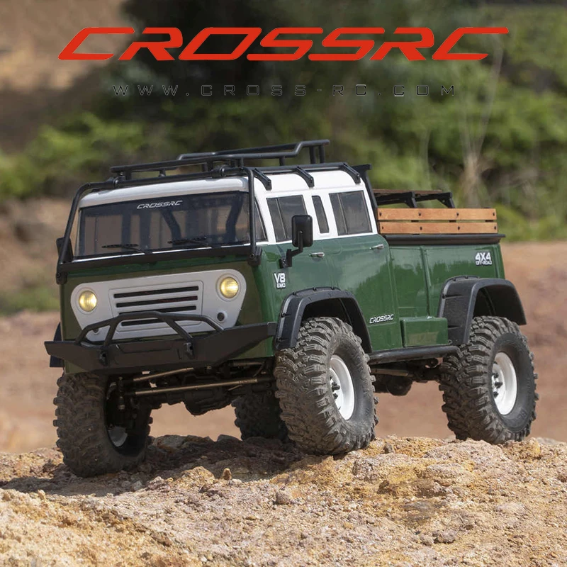 CROSSRC EMO JT4 RTR Symulacyjny Samochód Terenowy do Wspinaczki, Zdalnie Sterowany Elektryczny Model Samochodu, Napęd na Cztery Koła, Samochód RC z Dyferencjałem
