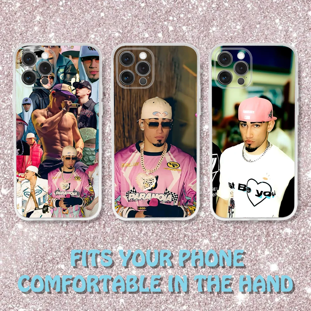 

Omar Courtz Singer Phone Case For iPhone 16,15,14,13,12,11 Pro,Max,Plus,X,XS,XR,SE,Mini Transparent Silicone Soft