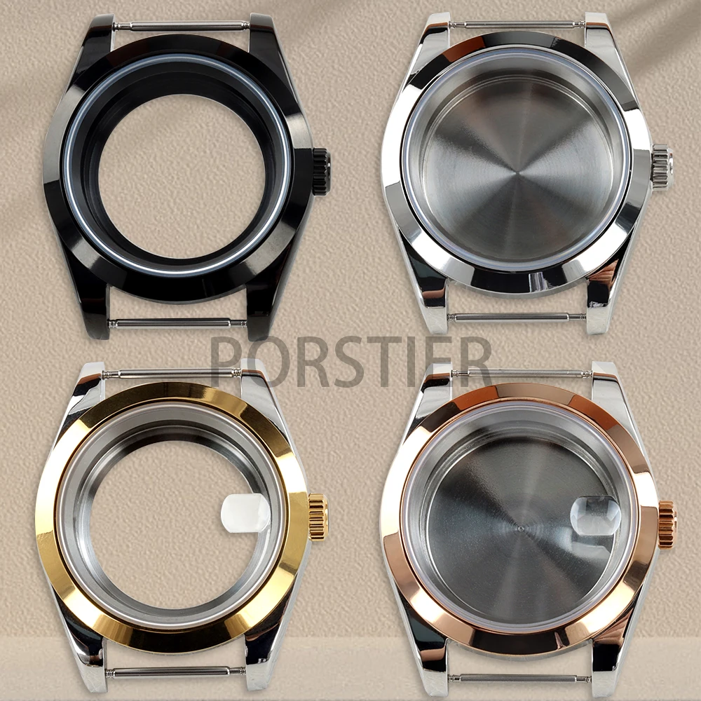 

36mm/39mm Black/Rose Gold PVD NH35 Case Sapphire Glass for 28.5mm Dial NH35 NH36 Movement Soild Stainless Steel Waterproof Case
