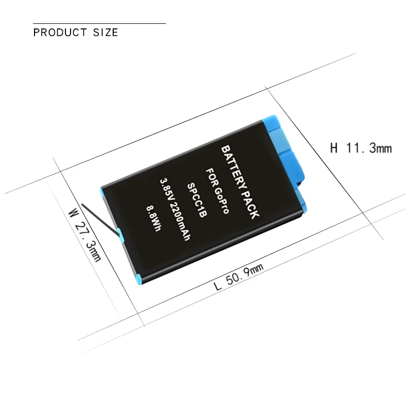 2200mah digital battery For gopro max battery Rechargeable Lithium Battery for gopro max 360 Action Camera Batteries Accessories