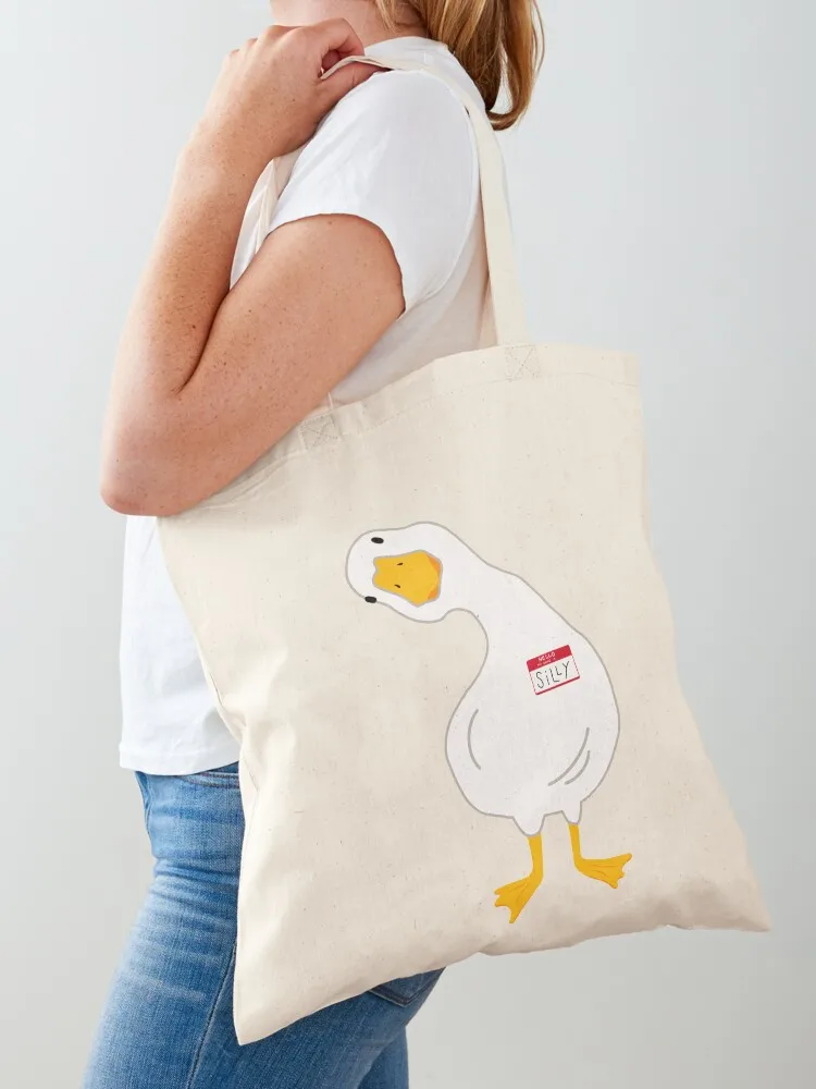 

Silly Goose Tote Bag Fabric bag Women's bag custom bags university shopper