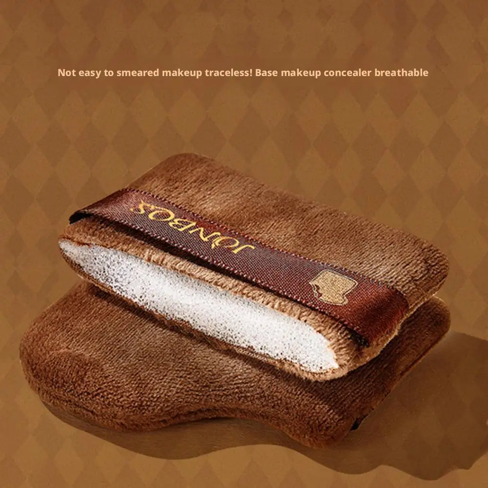 Juego de 6 unidades de esponjas de maquillaje universales, compuesto por 1 soplo de polvos sueltos, 3 esponjas, 2 mini pulgares hacia arriba