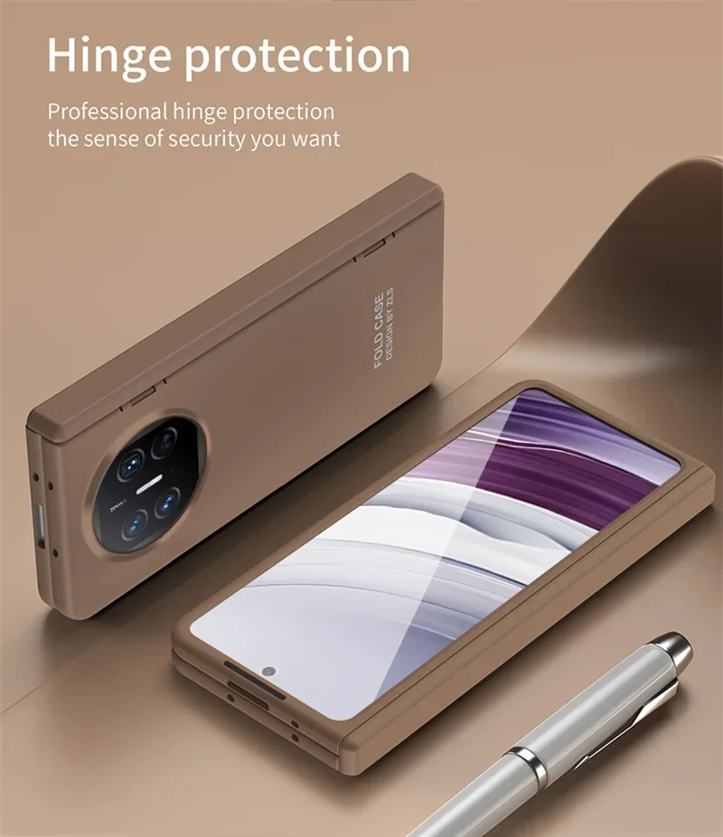 

For Hard PC phone case With Hinge Protection For Huawei Mate X3 X2 X5, shock resistant, With Screen Protector And Pen Slot