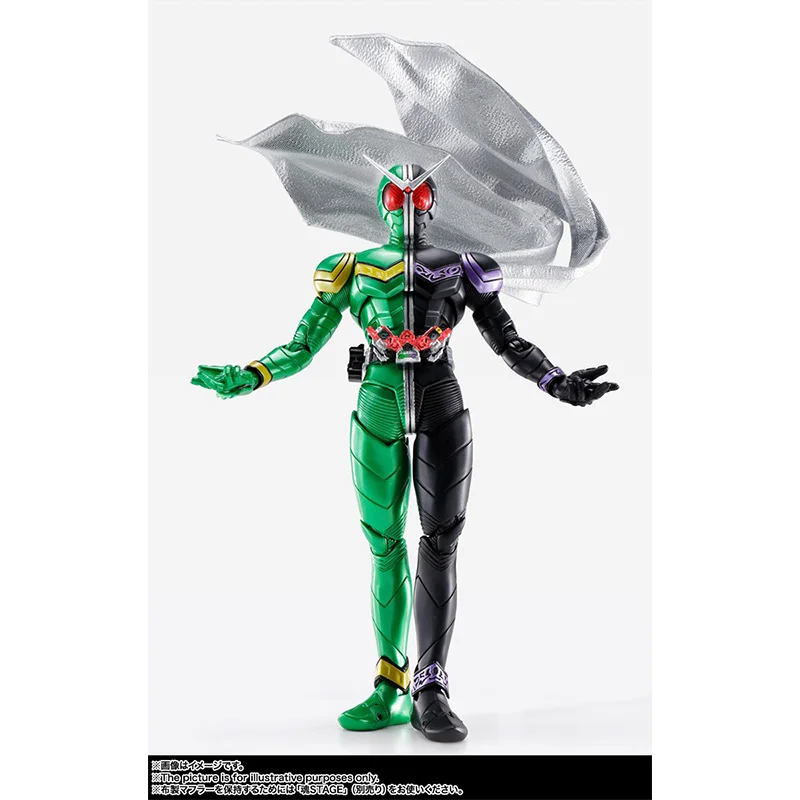 Bandai S.H.Figuarts Kamen Rider Double Cyclone Joker Fuuto Pi Animeted Anniversary 16Cm Original Action Figure Model Toy Gift