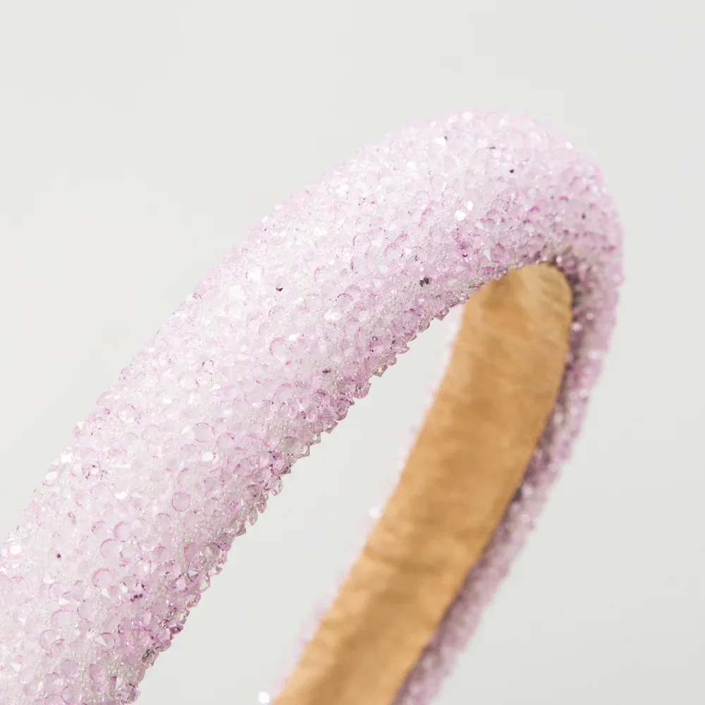 Frosted Candy Color Headband Pastel Shimmering Hairband Casual Beach Vacation Headwear Clean Aesthetic Hair Ornament Hoop view 3