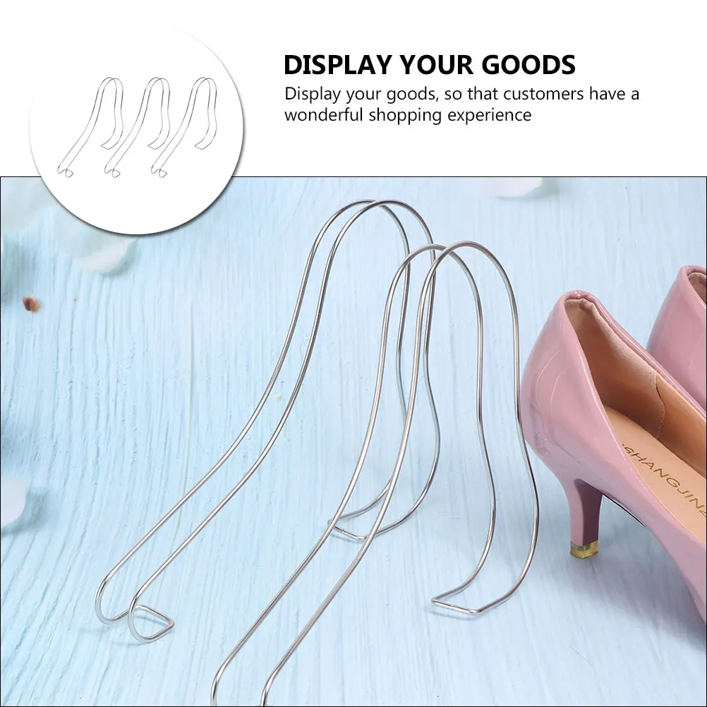 

3 Pcs Metal Shoe Brace Sandals Showing Stand Rack Stretcher Accessories Bracket Holder Stainless Steel Shoes Girl Child Display