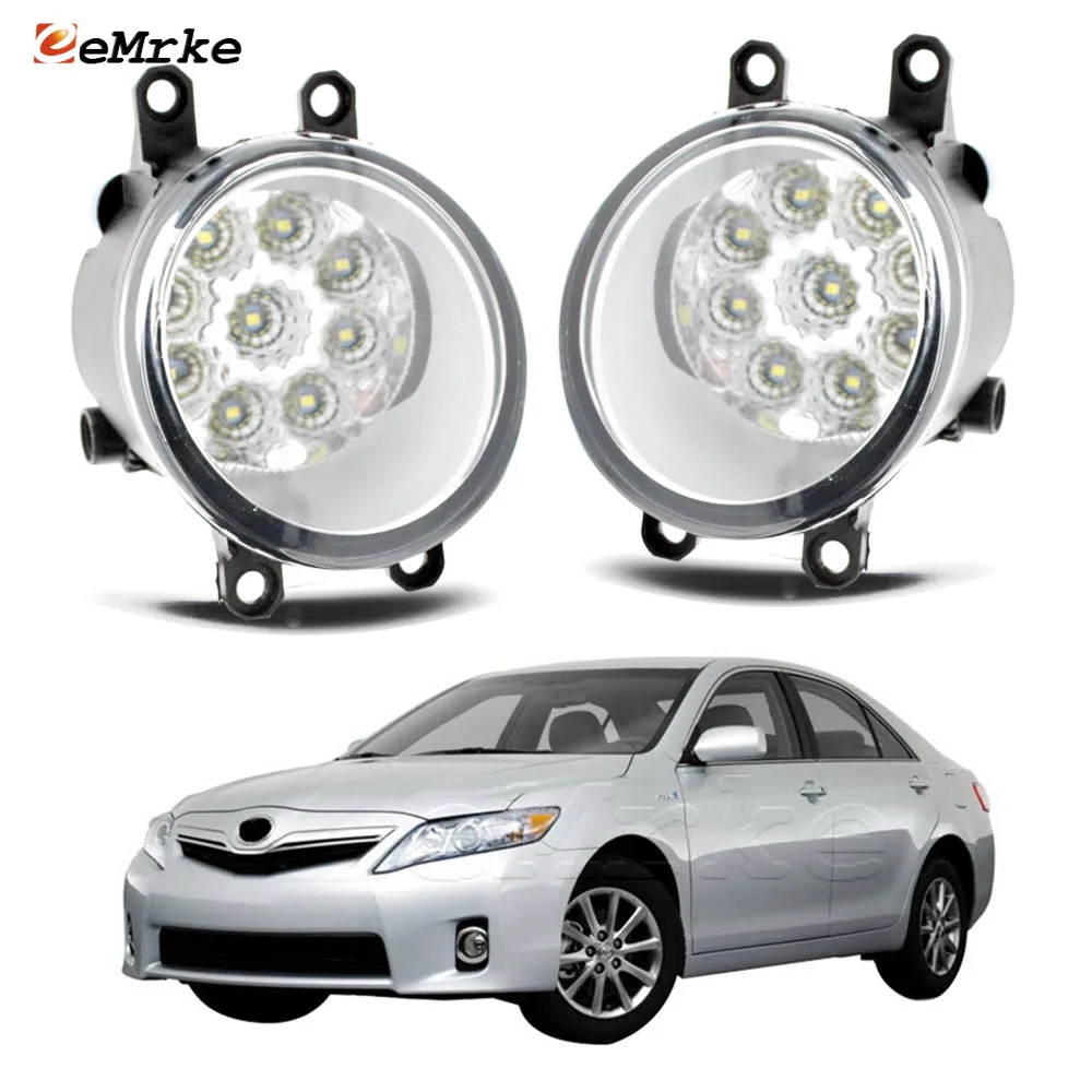 Led Fog Lights with Glass Cover Car DRL Daytime Running Light PTF H11 Fog Lamp for Toyota Camry XV40 Hybird 2009 2010 2011