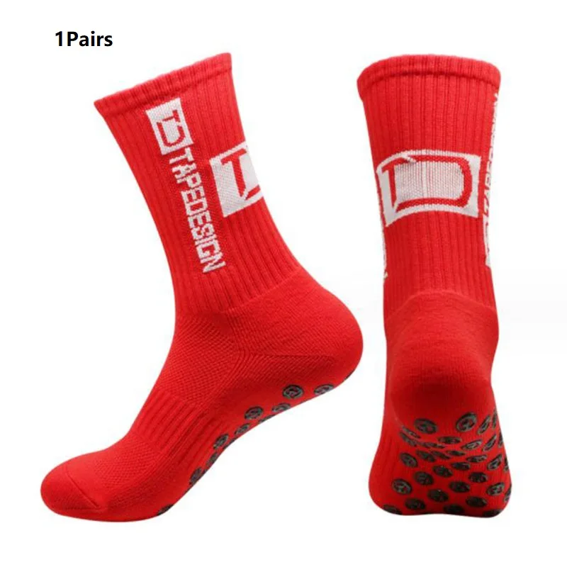 1 Pairs Anti-slip Soccer Socks Women Men Outdoor Sport Grip Football Yoga Socks For Woman