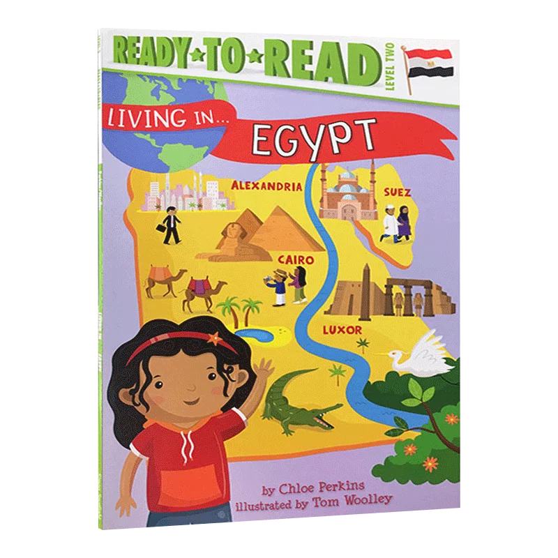 

Living in Egypt, Children's books aged 5 6 7 8 English picture storybook books, 9781481497121