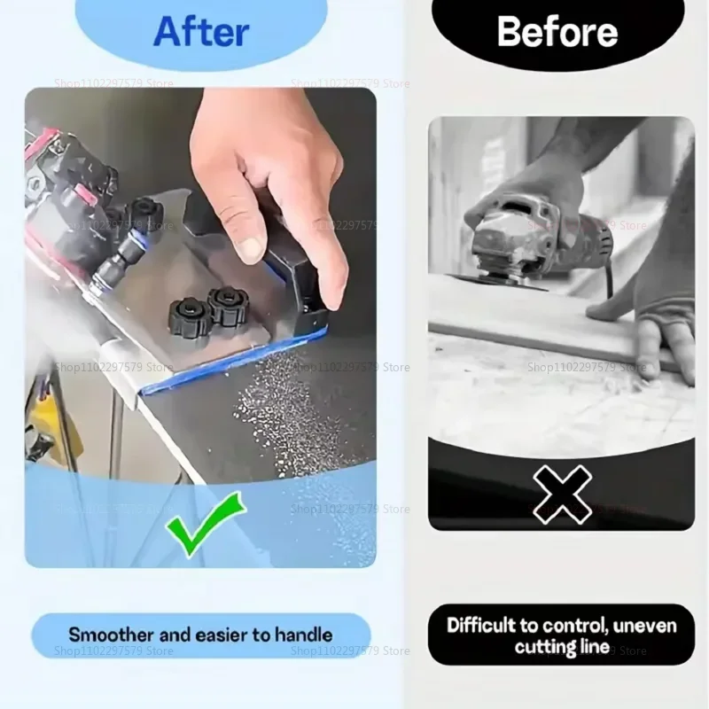 Support de meuleuse d'angle pour coupe de carrelage, outil de chanfreinage à 45 degrés pour pierre céramique, verre, bord de carrelage, routeur, coupe-pointage