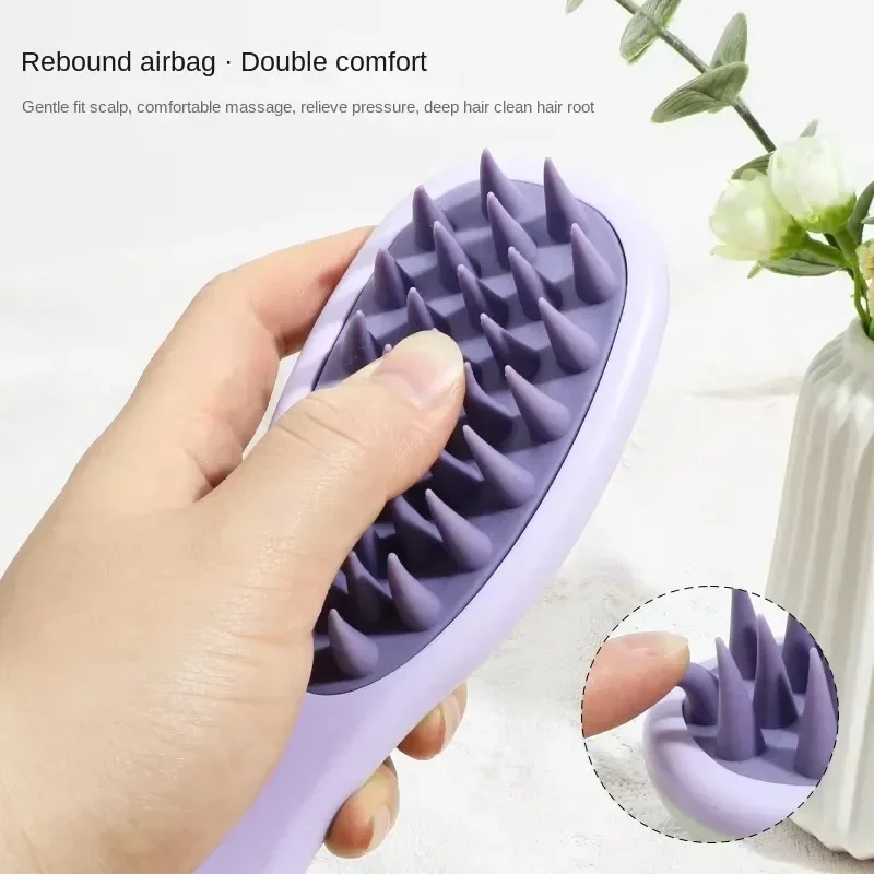 Silicone Shampoo Brush Scalp Massage Brush Head Washing Comb two-sided Hair Massager Bath Brush Body Scrubber Hair Accessories