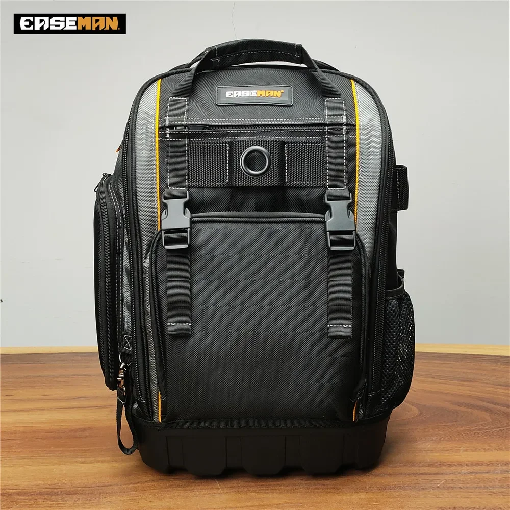 Multi-bolsos Impermeável Ferramenta Mochila com Fundo de Borracha Ferramenta Resistente à Perfuração Bolsa Heavy Duty Eletricista Tool Organizer