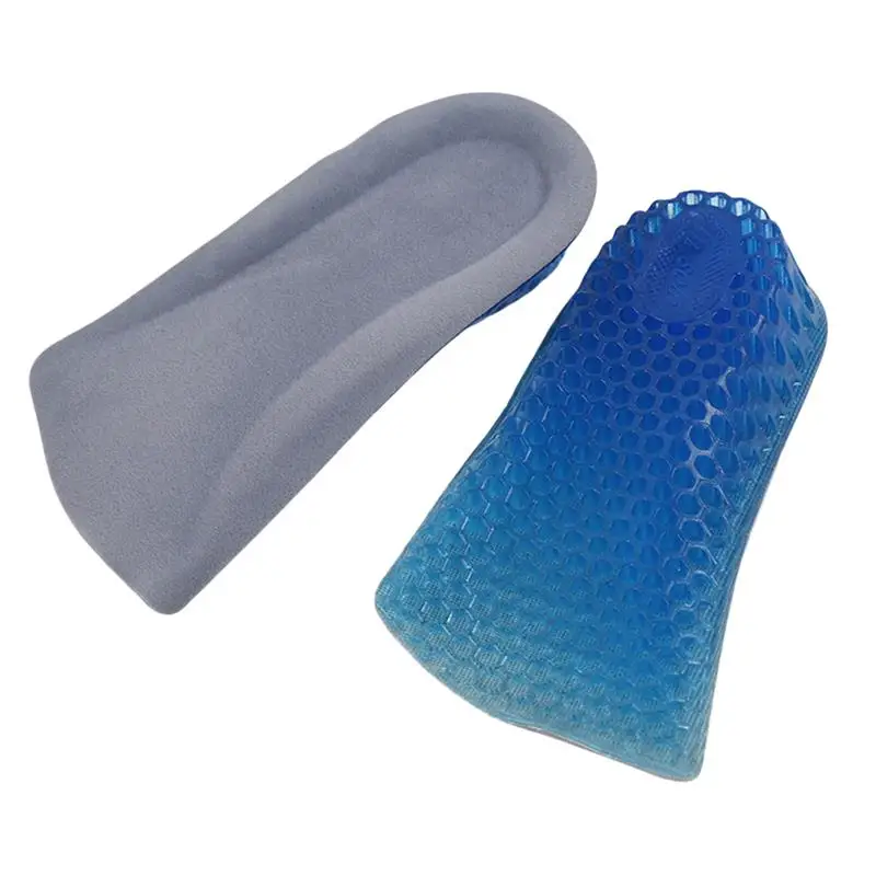 1 Pair Silicone Height Increase Insole Breathable Invisible Increased Honeycomb Insole Shoe Lifts Shoe Pads for Men Women 3CM