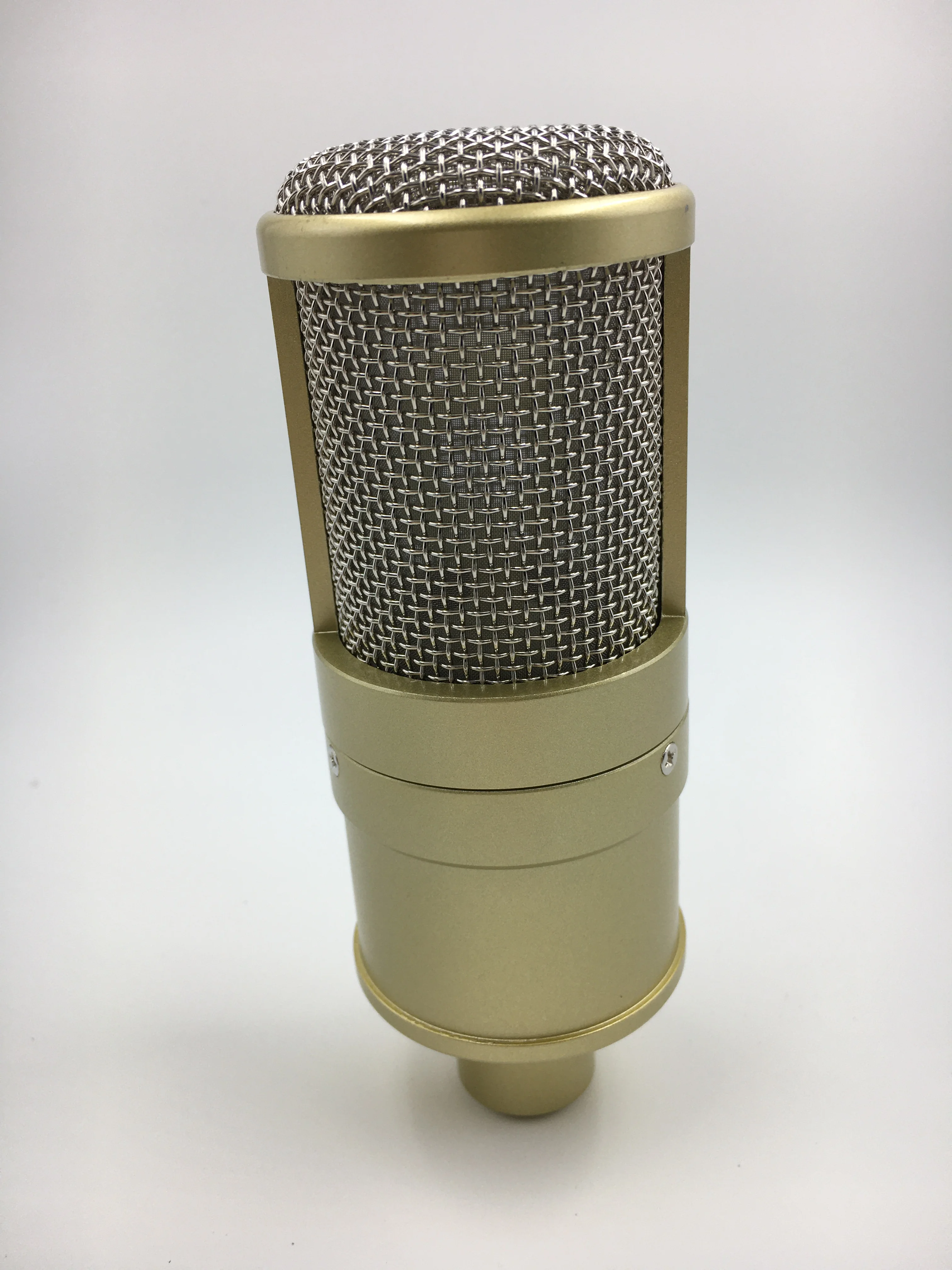 759 DIY microphone body case shell  for studio  audio part black and silver color golden and silver