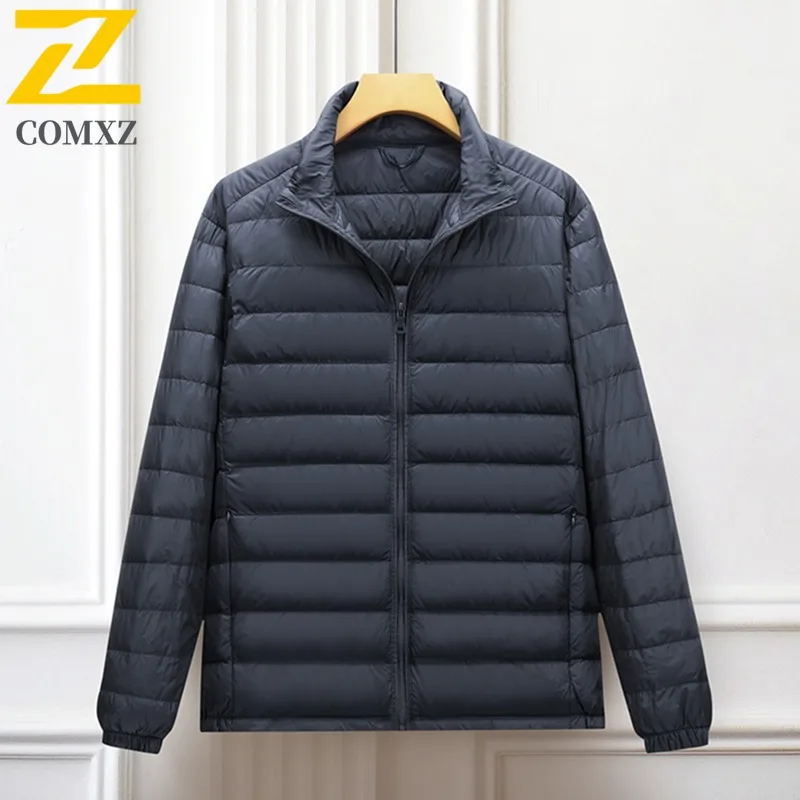COMXZ Men business Padding Coat Warm Ski Travel Loose Thick Snow Puffer Jacket Windproof Street Winter outdoor sports workwear