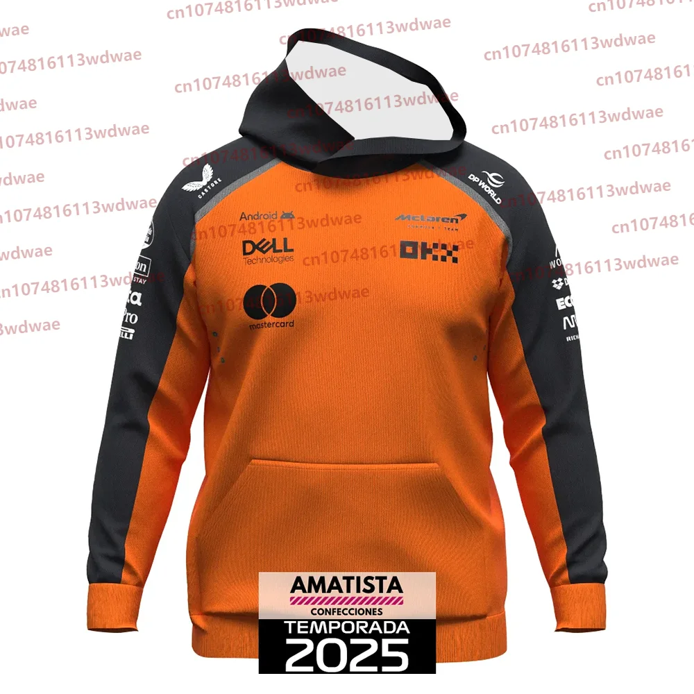 

2025 New to Men Woman Unisex Street Hoodie Formula 1 Racing Training Suit.McLaren.Hoodie Norris 4 Kits PIASTRI 81 Kit
