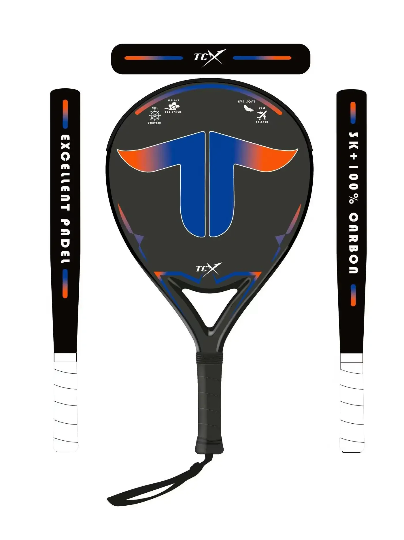 Factory Price High Level Customized  Professional Carbon Padel and Tennis Racket For Beginners  made in China