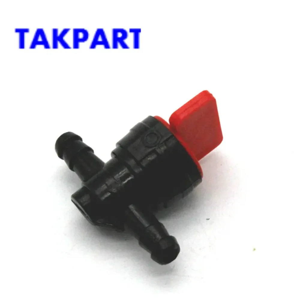 TAKPART Universal Motorcycle Scooter Inline Petrol Fuel Tank Tap On-Off Switch 6mm