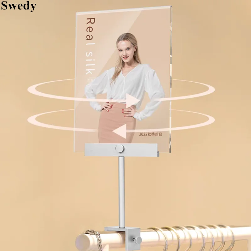 

Stainless Steel KT Board Clip Sign Holder Poster Board Holder Clip Advertising Poster Frame KT Board Holder