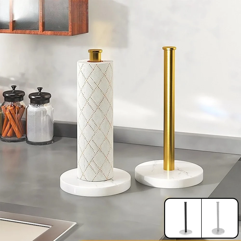 

Kitchen Paper Towel Holder Facial Towel Organizer Roll Paper Holder Plastic Wrap Storage Rack Vertical Napkin Holder