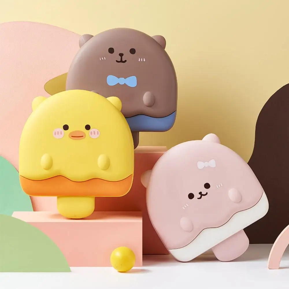 

Cute Cartoon Candy Storage Tray Ice Cream Shape Portable Divided Serving Platter with Lid 5 Compartments