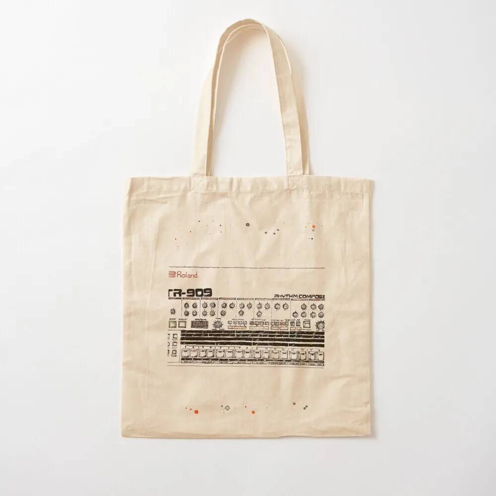 Roland TR-909 Iconic Drum Machine Tote Bag large tote Women's Canvas