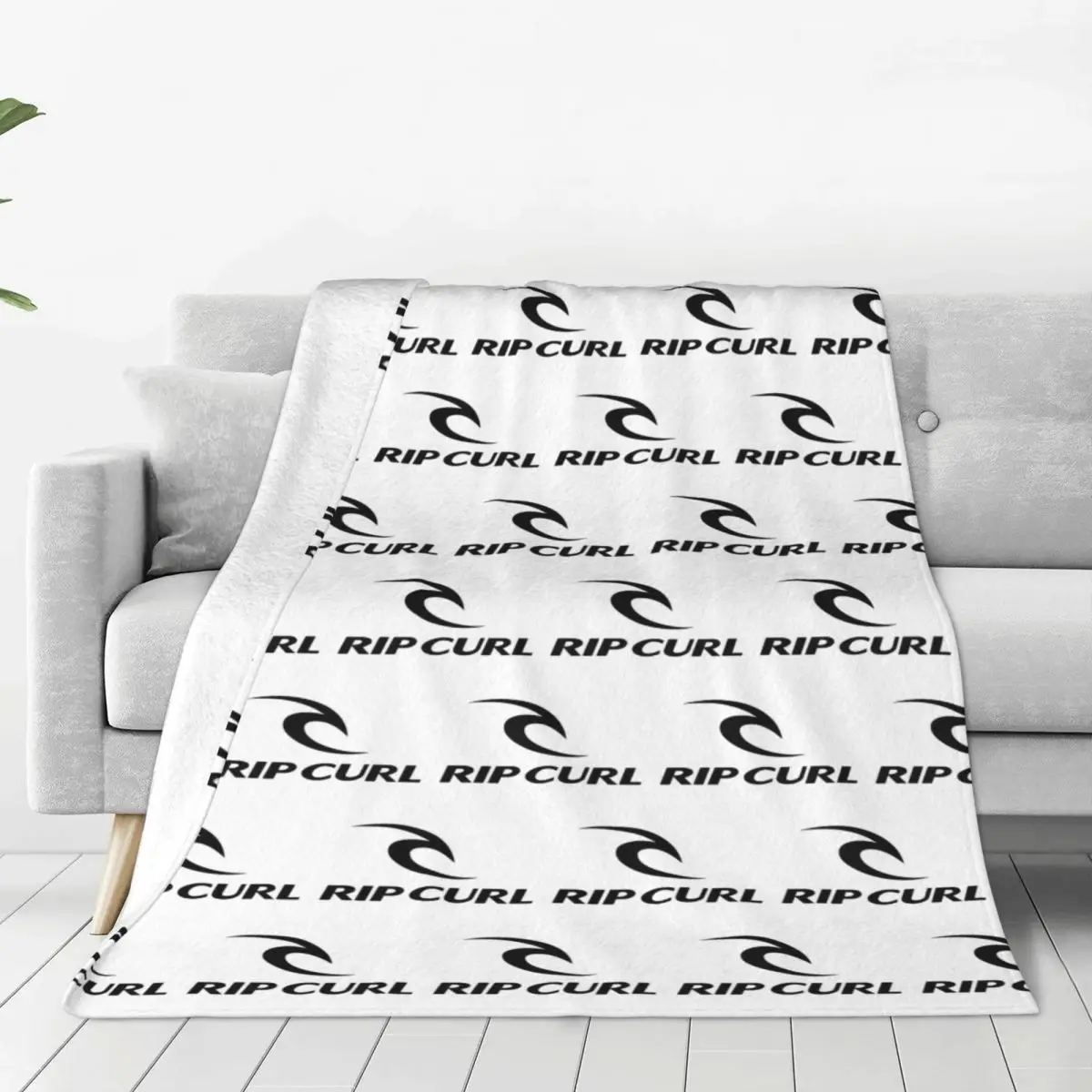 

Rip Curl Logo Blankets Soft Warm Flannel Throw Blanket Bedspread for Bed Living room Picnic Travel Home Sofa