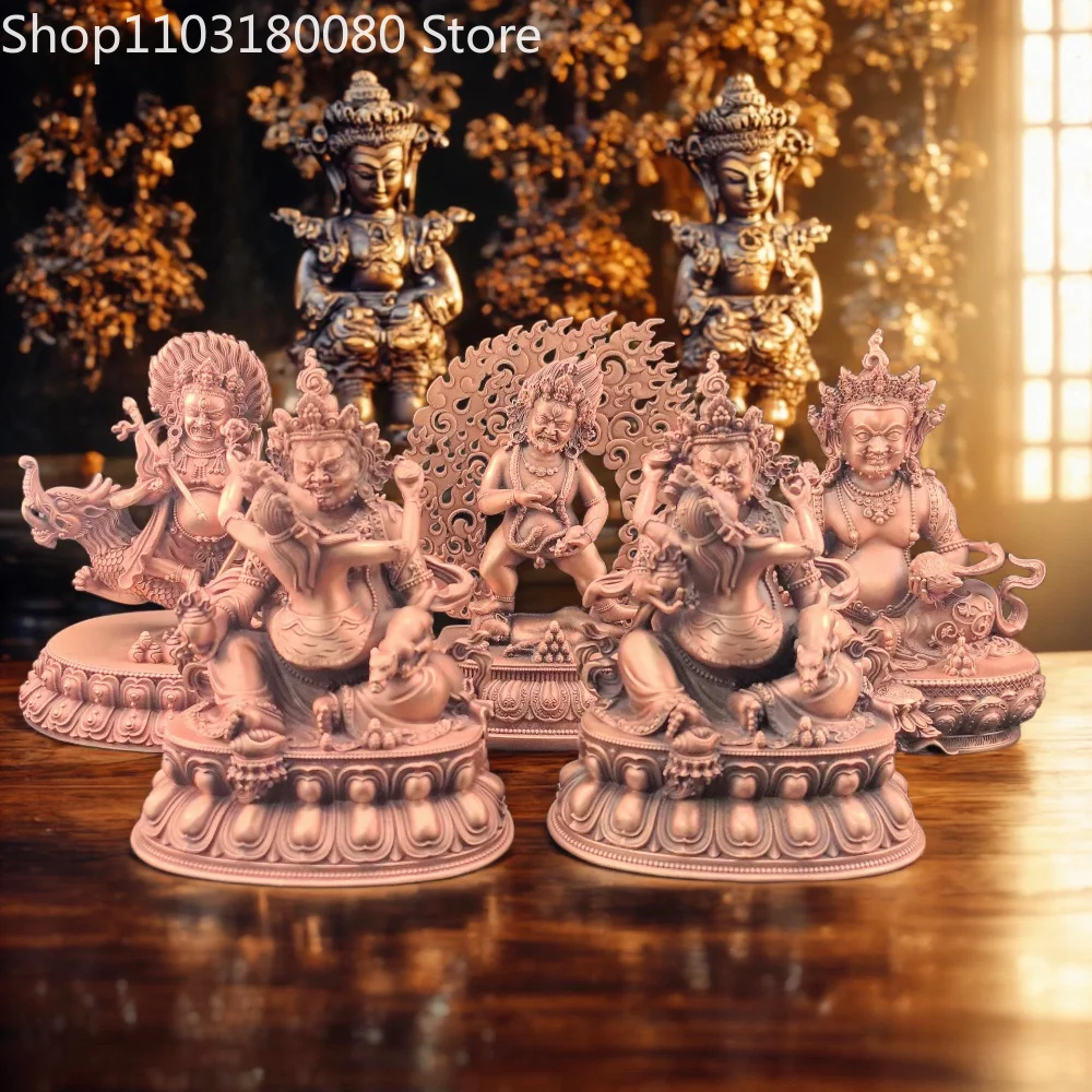 sculpture-de-bouddha-jambhala-en-cuivre-rouge-de-10-cm-cinq-formes-jambhala-jaune-jambhala-blanc-jambhala-noir-jambhala-rouge-jambhala-vert