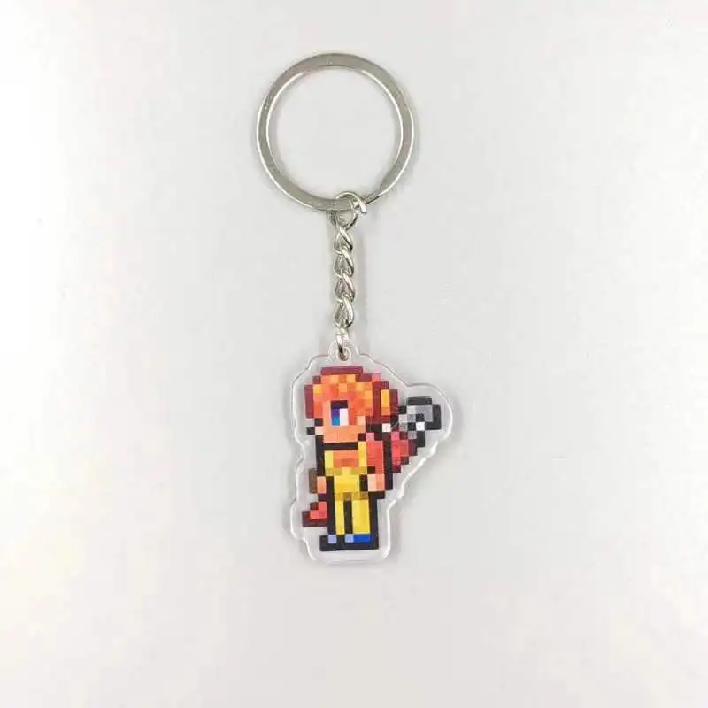 2024 Anime Keychain Terraria Game Key Chain Fun Back To School Gift Pixel Keyring Pendant Cute Things Cheap Gift For Best Friend